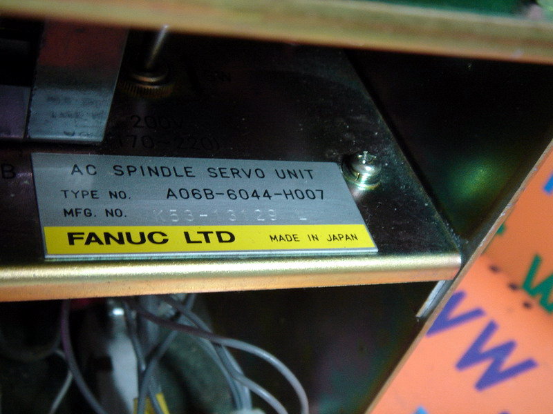 FANUC AC SPINDLE SERVO UNIT A06B-6044-H007 - PLC DCS SERVO Control